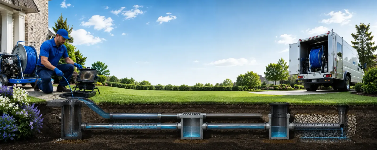 Outdoor drain cleaning information for Mccausland, IA